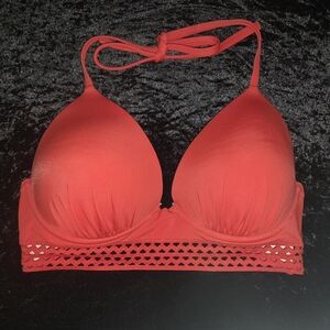 Shade & Shore Vibrant Red Bikini Top